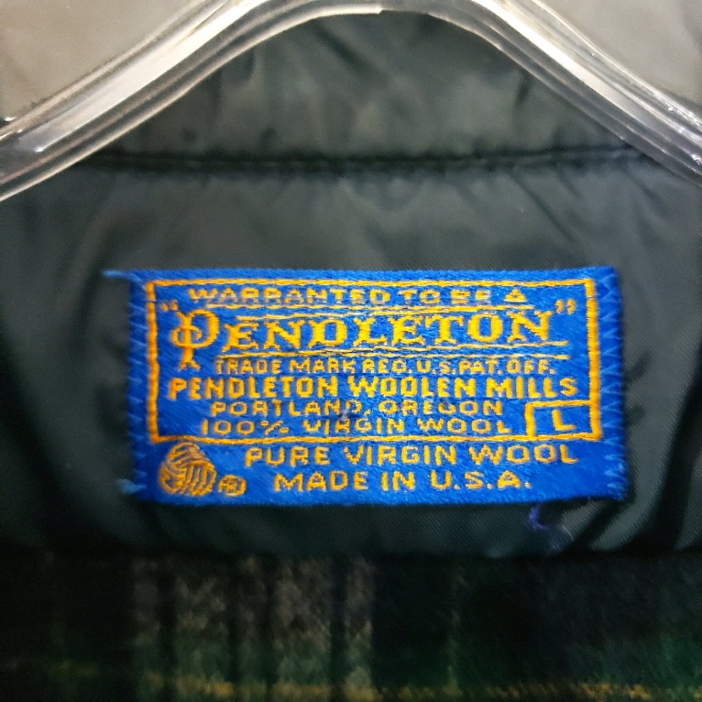 Pendelton Vintage Plaid Wool Flannel - Picture 6 of 6